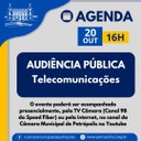 Audiência Pública discute temas relacionados às empresas de telecomunicações em Petrópolis