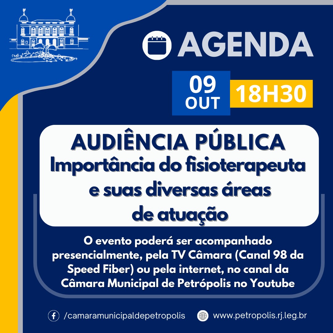 Audiência pública na Câmara Municipal debate sobre a importância do fisioterapeuta