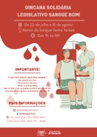 Câmara Municipal promove 2ª edição da Gincana Solidária de Doação de Sangue