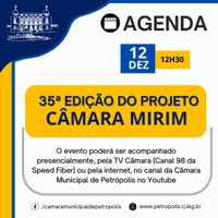 Câmara terá nesta terça a 35ª edição do projeto Câmara Mirim