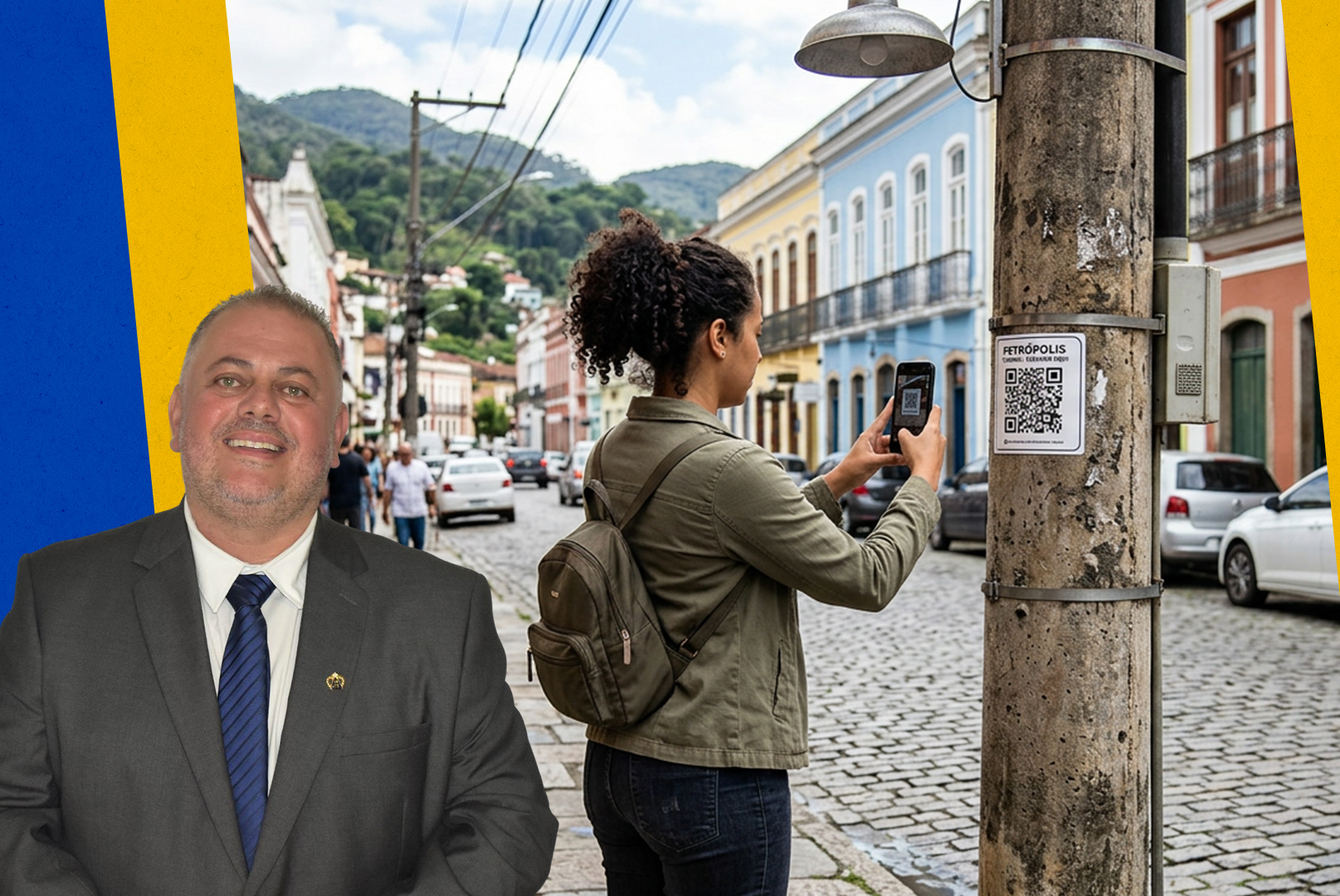 Projeto propõe instalação de QR Code em postes de iluminação pública para modernizar atendimento em Petrópolis