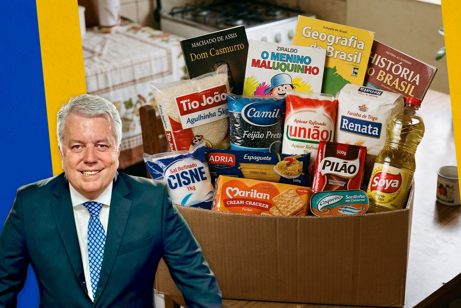 Proposta quer levar livros às famílias atendidas por cestas básicas em Petrópolis