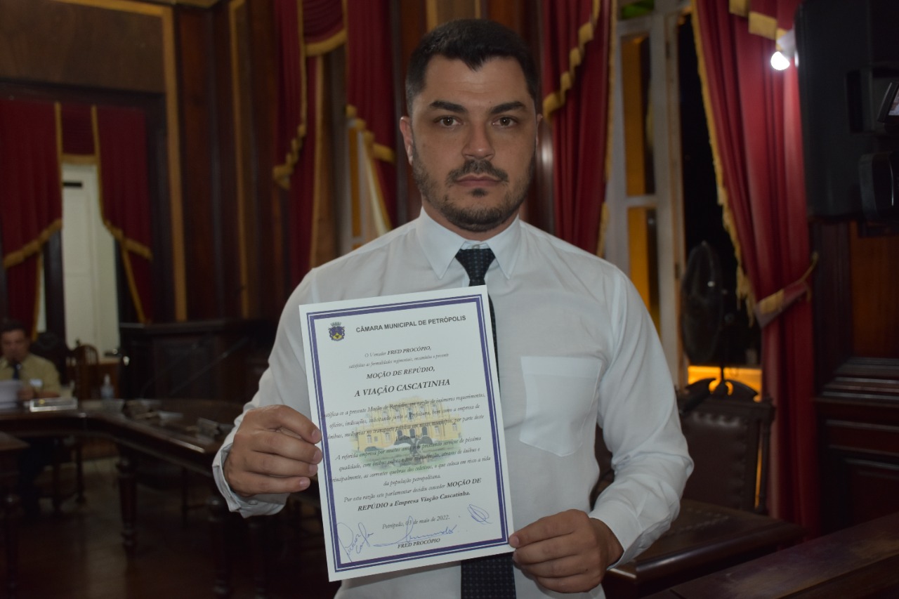 Vereador apresenta moção de repúdio à empresa Cascatinha